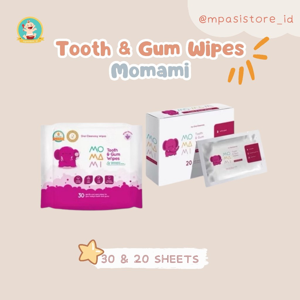Momami Tooth & Gum Wipes (Tisu Basah Pembersih Gigi & Gusi Bayi)