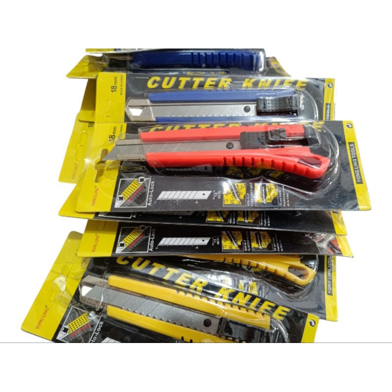 

Pisau cutter 18mm warna random