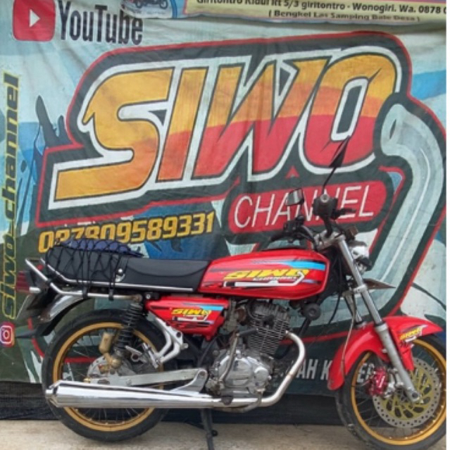 knalpot cb100 copy ktm set leher stenlis