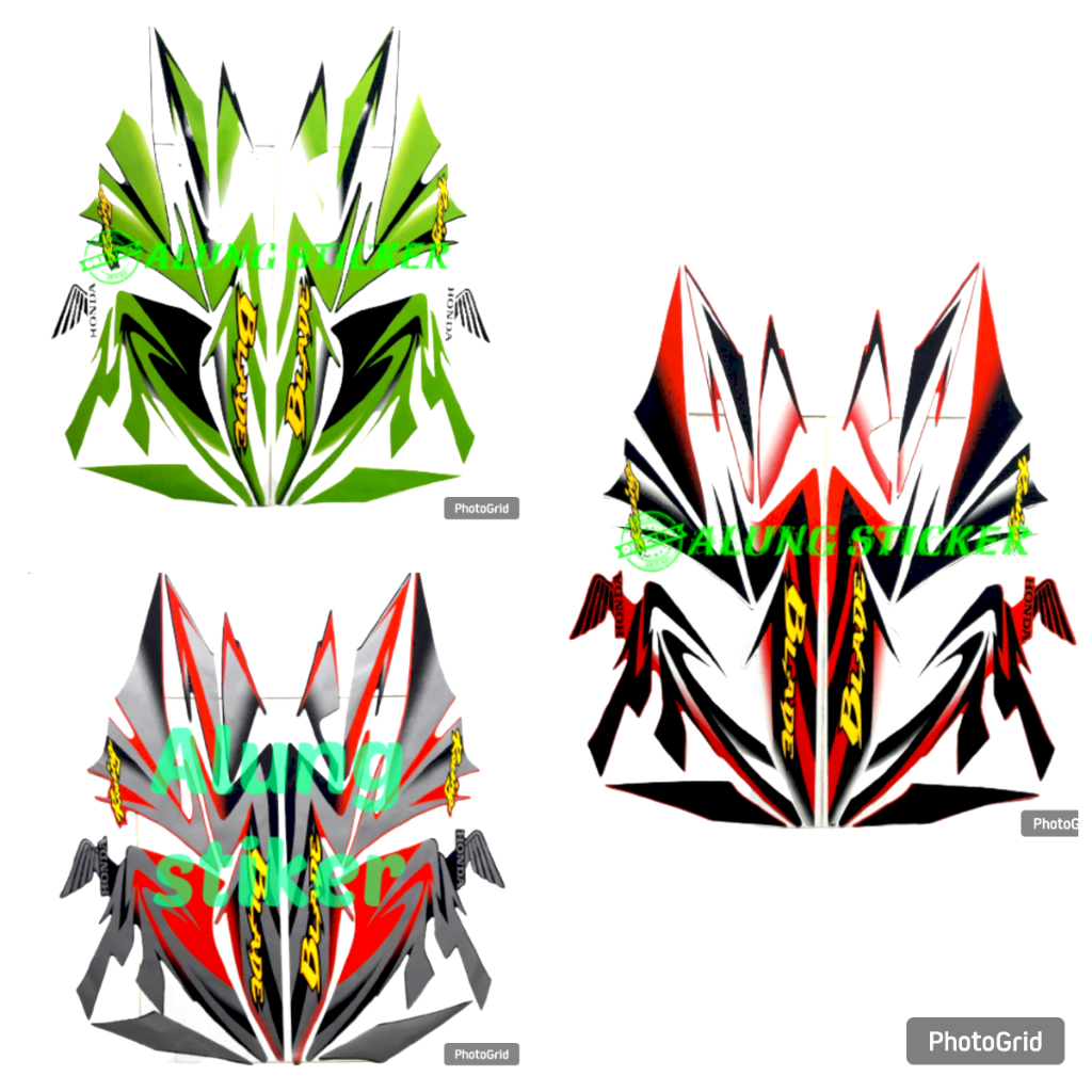 STIKER STRIPING LIS BODY BLADE 110R TAHUN 2010 - 2011 STANDAR