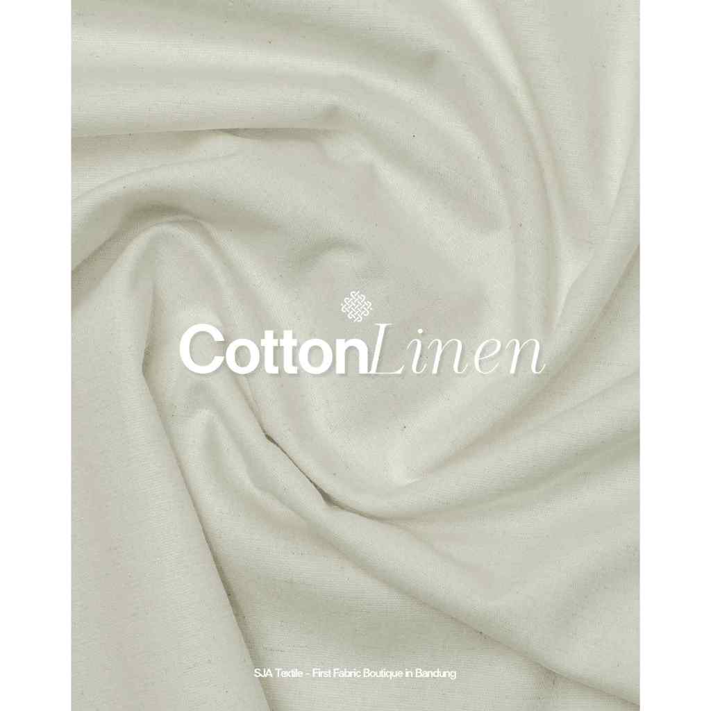 Cotton Linen by SJA Textile / Kain Cotton Linen / Kain Cotton Lembut Flowy Cotton Linen Bervolume Ka