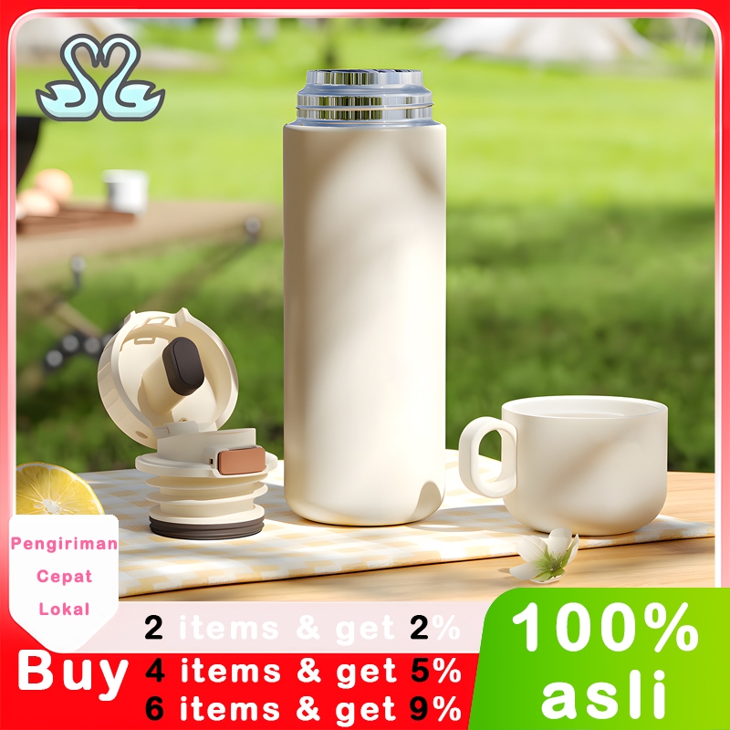 portable minimalis 316 stainless steel Cawan mahasiswa cup vacuum flask bottle olahraga hadiah
