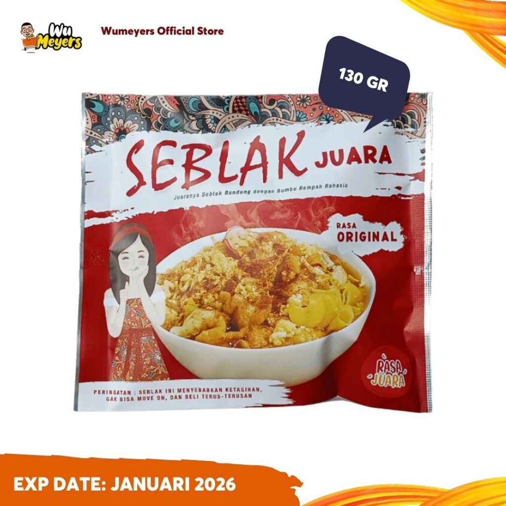 

Rasa Juara Seblak Original Instan | Seblak Juara Original 130gr