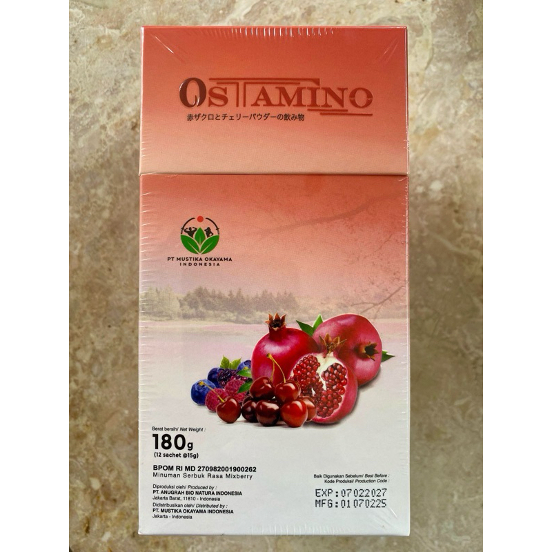 OSTAMINO( New packing )/ Peremajaan Vitalitas | OSTAMINO MINUMAN STAMINA VITALITAS PRIA | BOX