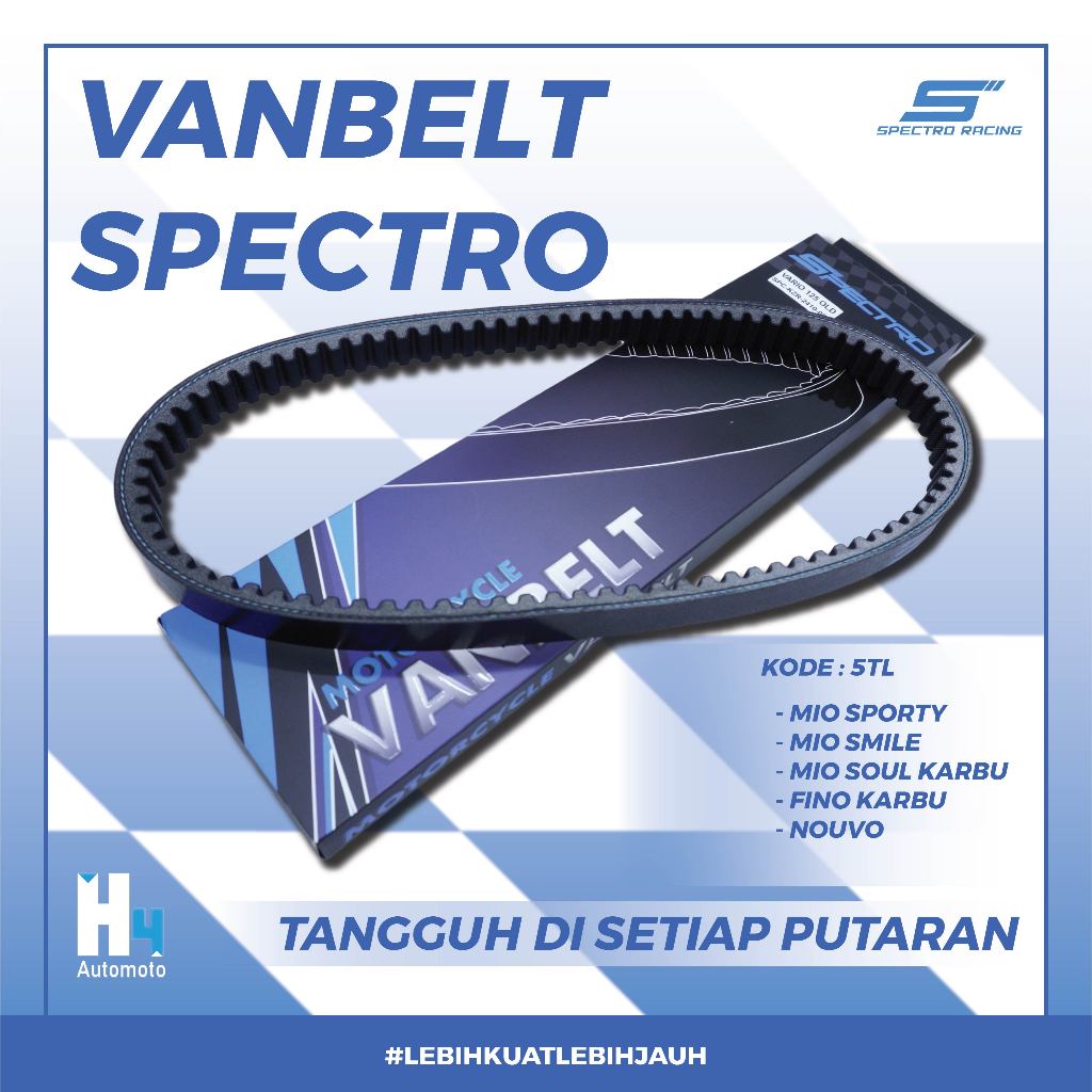 Van Belt Spectro V Belt Vanbelt Mio Karbu Sporty Mio Smile Mio Soul Karbu Fino Karbu Nouvo Vbelt Rac