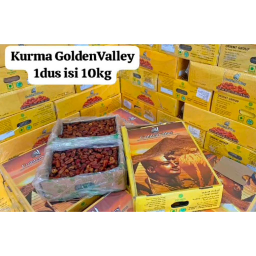 

Kurma Golden Valley/Kurma Khallas Mesir 1 Dus isi 10kg