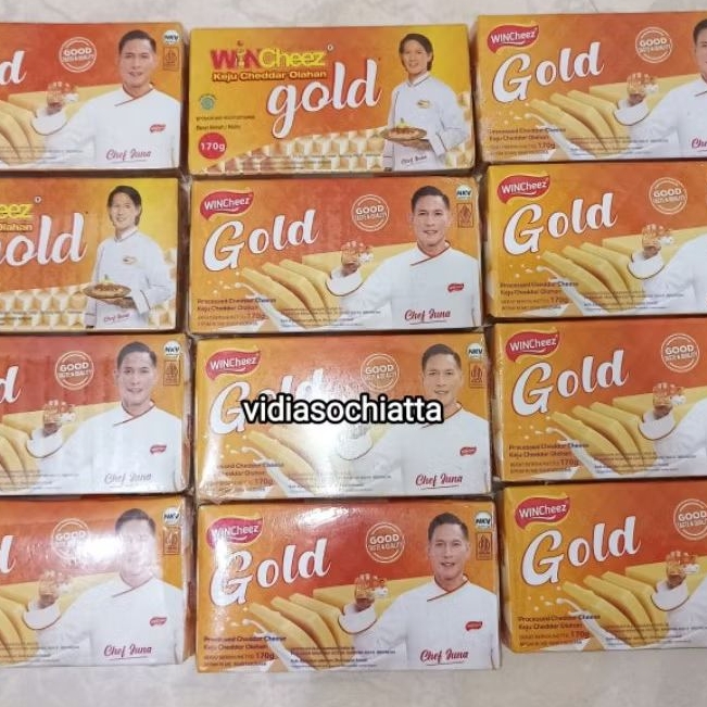 

Keju Cheddar Olahan Wincheez Gold 170 gram