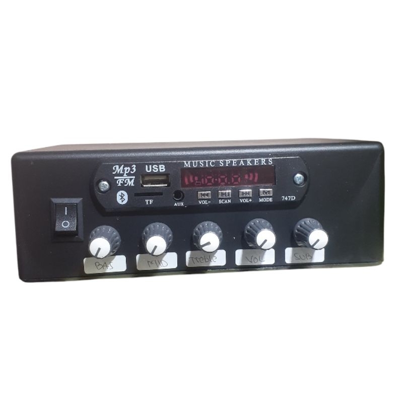 Mp3 Bluetooth Plus Tone Control Subwoofer Bonus Adaptor 12V