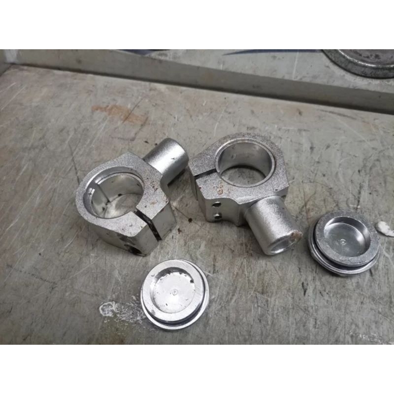 Stang dudukan sambungan setang jepit standar mini gp motor kecil moto 50cc 2tak mesin tarik kanan ki