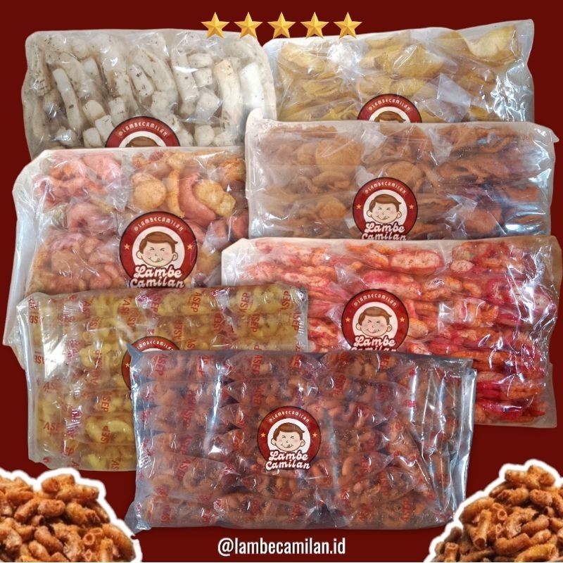 

Bisa Dijual Lagi, Camilan Serba 1 Pack isi 20-25 pcs By Lambecamilan