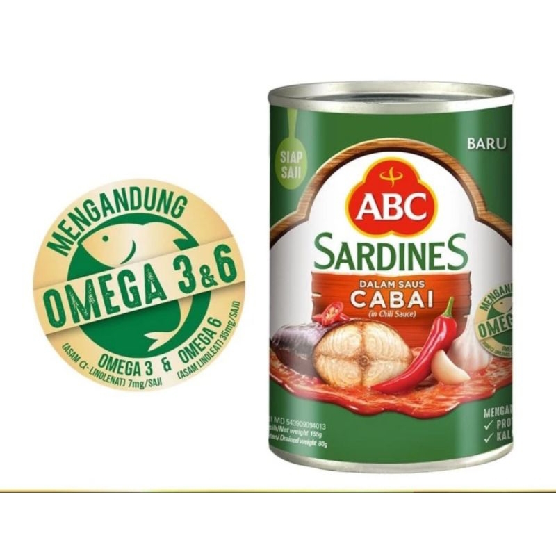 

ABC Sarden Saus Cabai 155gr