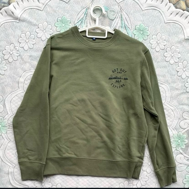 PRLOVED SWEATER SAGE UNIQLO (GET OUT AND EXPLORE)E