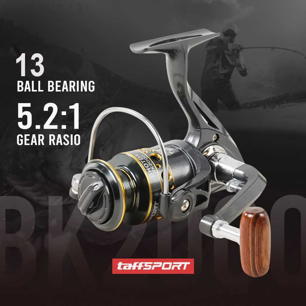 Reel Pancing GHOTDA BK2000 BK4000 Reel Pancing BK2000 BK4000 Spinning Fishing 5.2:1 Ball Bearing 13