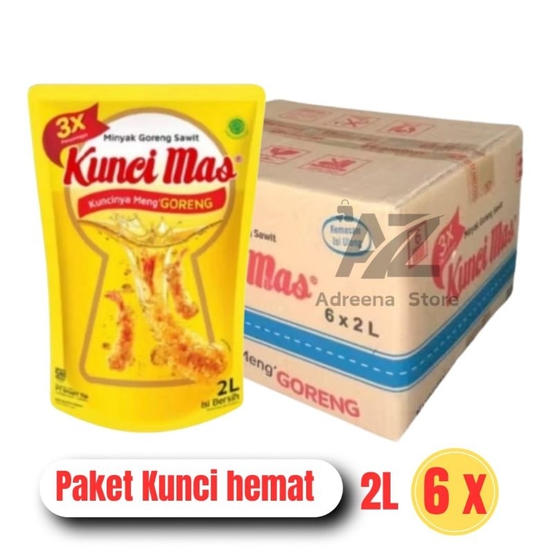 

Minyak Goreng Kunci Mas 2 Liter 1 Dus 6 Pcs | Kuncimas Minyak Goreng Murah