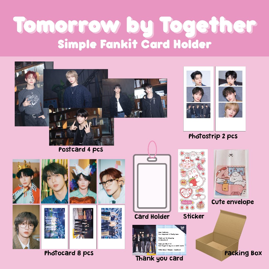 [COOCHA.ID] TXT - Simple Fankit Card Holder - Tomorrow by Together photocard