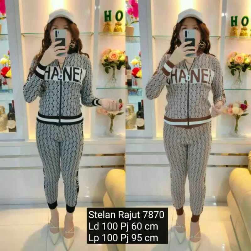 Kaos wanita Import lengan panjang chanel001