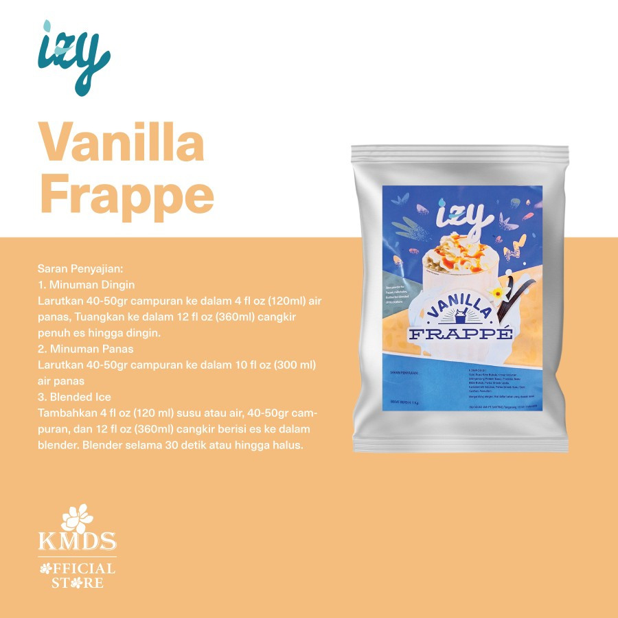 

IZY VANILLA FRAPPE POWDER 1KG 1000GR