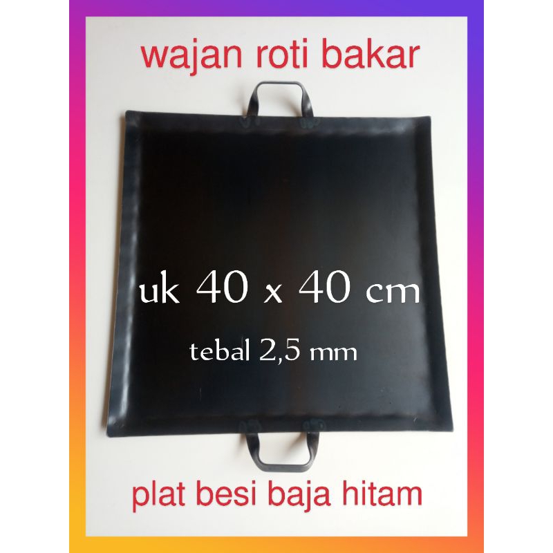 Wajan baja Anti Lengket teflon loyang pan 30x30cm 30x40cm 40x40cm 40x50cm Pemanggangan Penggorengan 