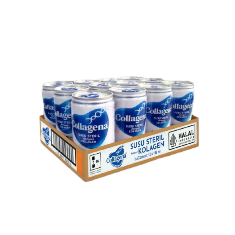 

COLLAGENA susu steril mengandung collagen 1 carton isi 12