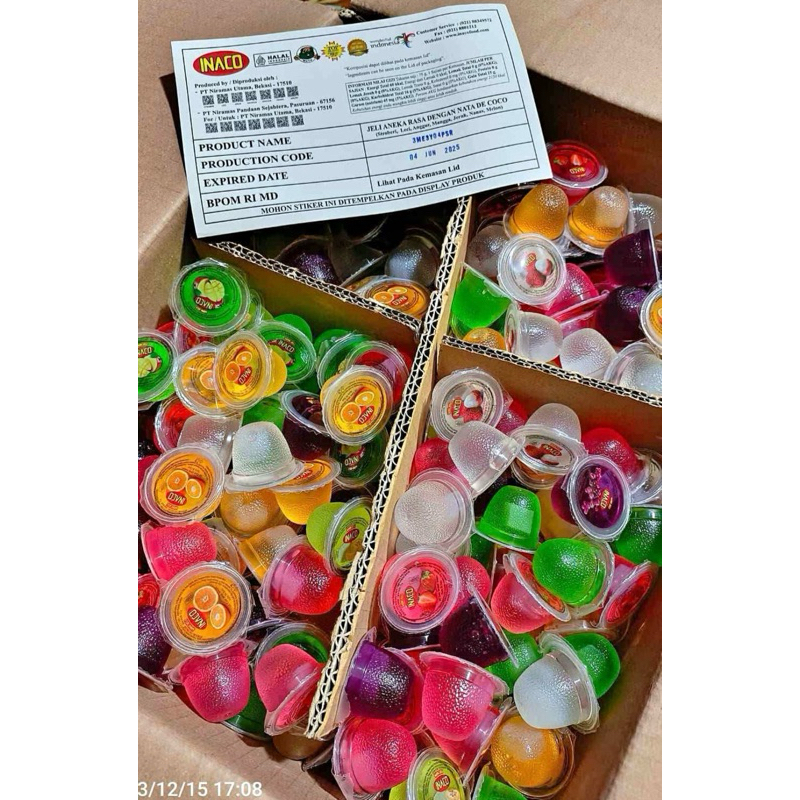 

JELLY INACO MIX 1KG ISI 64-65 PCS EXP 2026