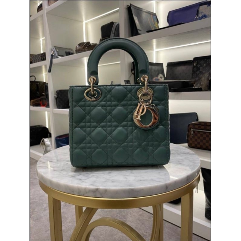 Dior Lady Dior Green Bag