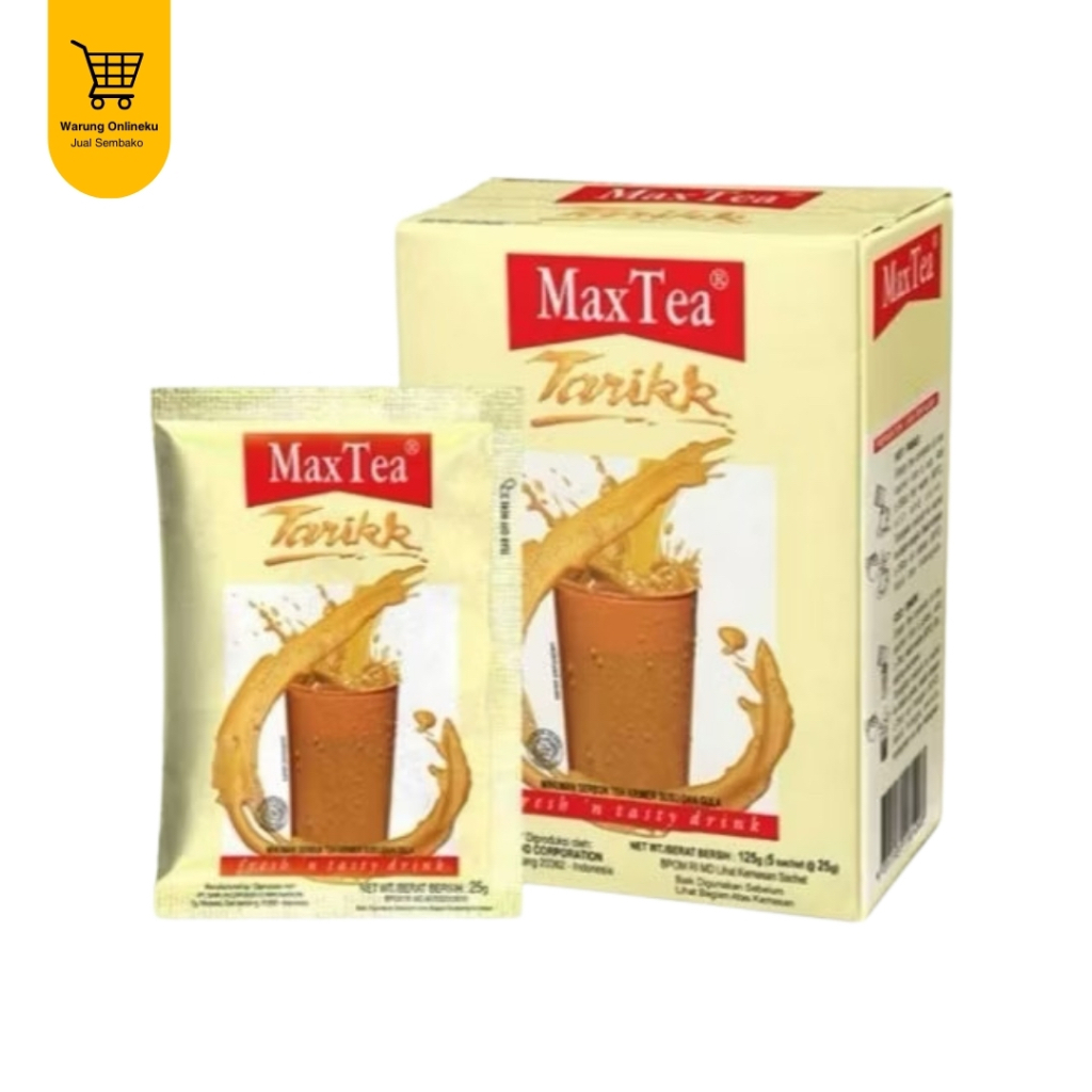 

MAX TEA TARIKK - TEH TARIK ISI 5 SACHET