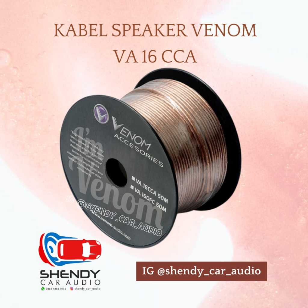 venom car audio kabel speaker virus 16awg / meter