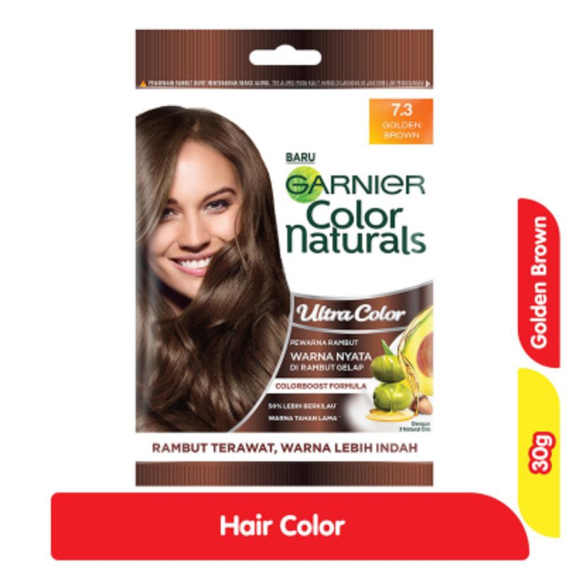 Garnier Ultra Color Pewarna Rambut 7.3 Golden Brown 30 g