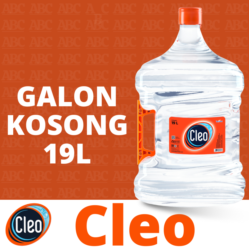 

GALON CLEO 19 Liter | Galon Kosong | Galon Saja | Air Mineral | Air Minum | Isi Ulang