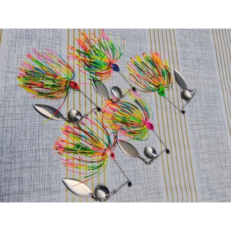 SPINER MINI DOUBLE BLADE Umpan Casting Gabus/Toman