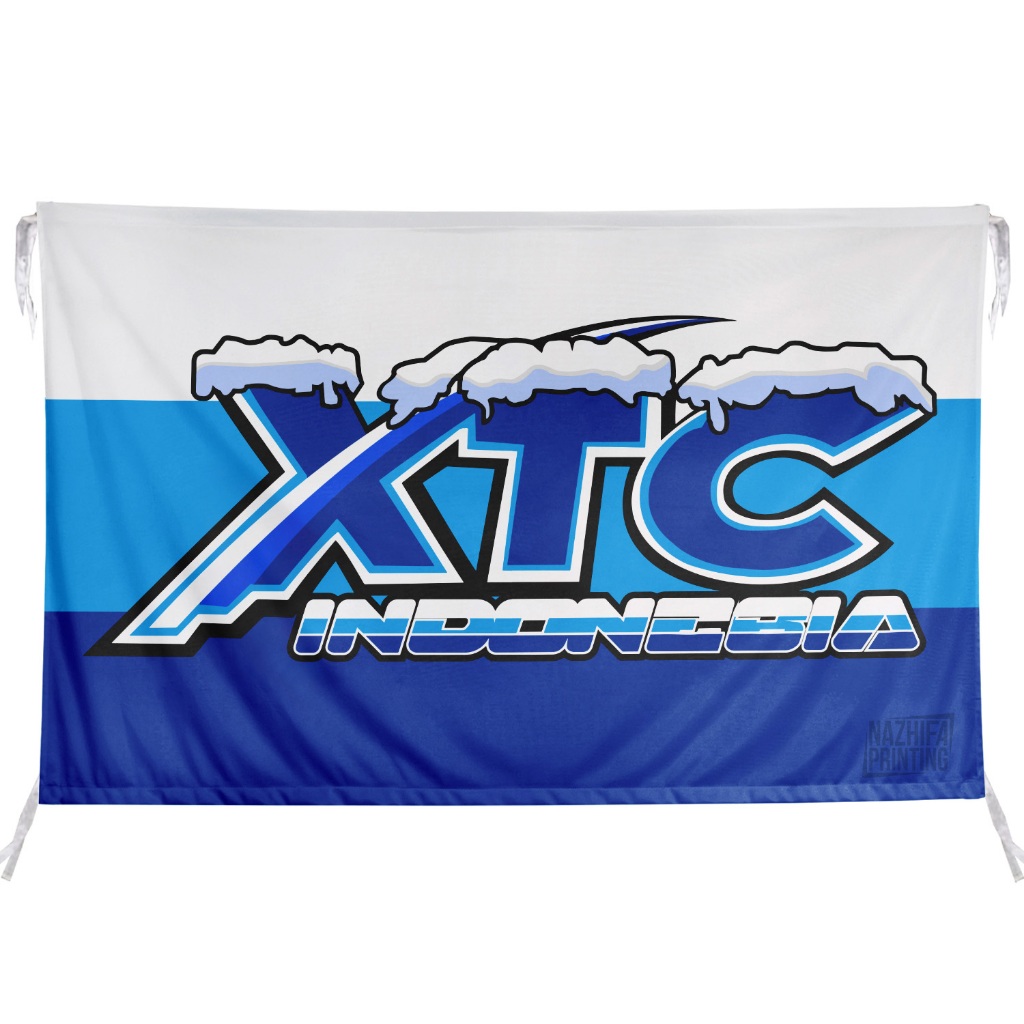Nazhifa Printing - Bendera XTC - Xtrim Club Motor Bandung, Bendera Komunitas XTC, Uk kecil-besar 3