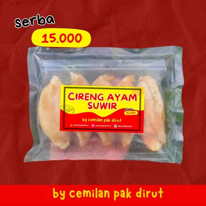 

[SERBA 15K]CIRENG MINI AYAM SUWIR ISI 10