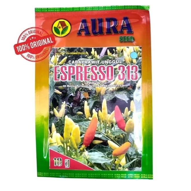 Benih Cabai Rawit Unggul ESPRESSO 313 - 10gr AURA SEED (100% Original)