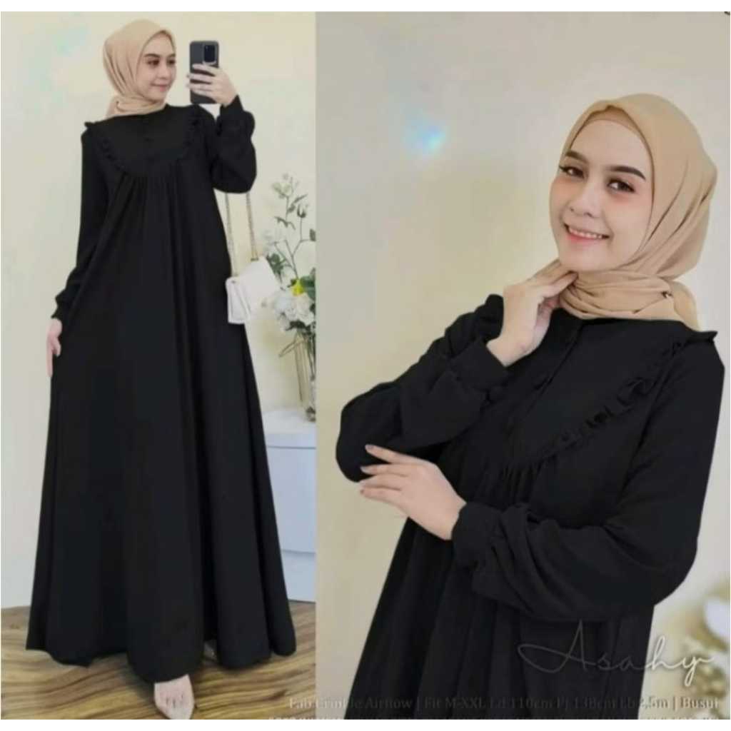 GAMIS TERBARU 2025 SAODA MAXY DRESS KEKINIAN BAJU GAMIS REMPEL DADA GAMIS DEWASA TERLARIS