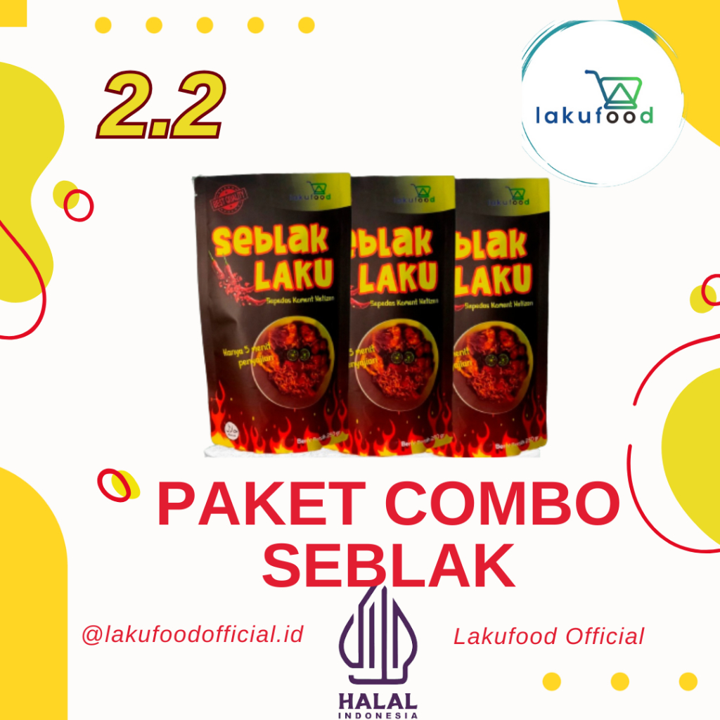 

PAKET 3PCS SEBLAK LAKUFOOD
