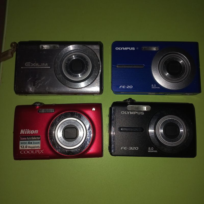 Kamera Bahan, Gambling, Tidak ada baterai (casio z75, olympus fe 20, olympus fe 320)