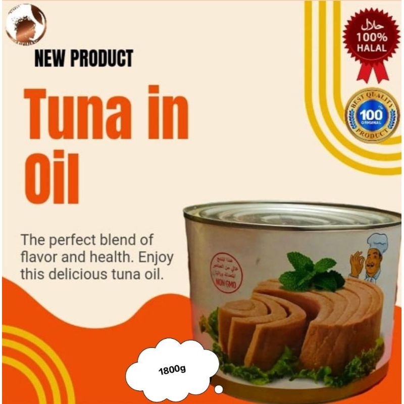 

Tuna Dalam Minyak 1800 g EXPORT QUALITY Makanan Kaleng