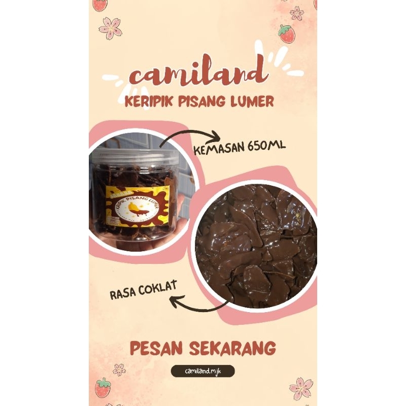 

camiland.mjk | KERIPIK PISANG LUNER RASA COKLAT KEMASAN 650ml