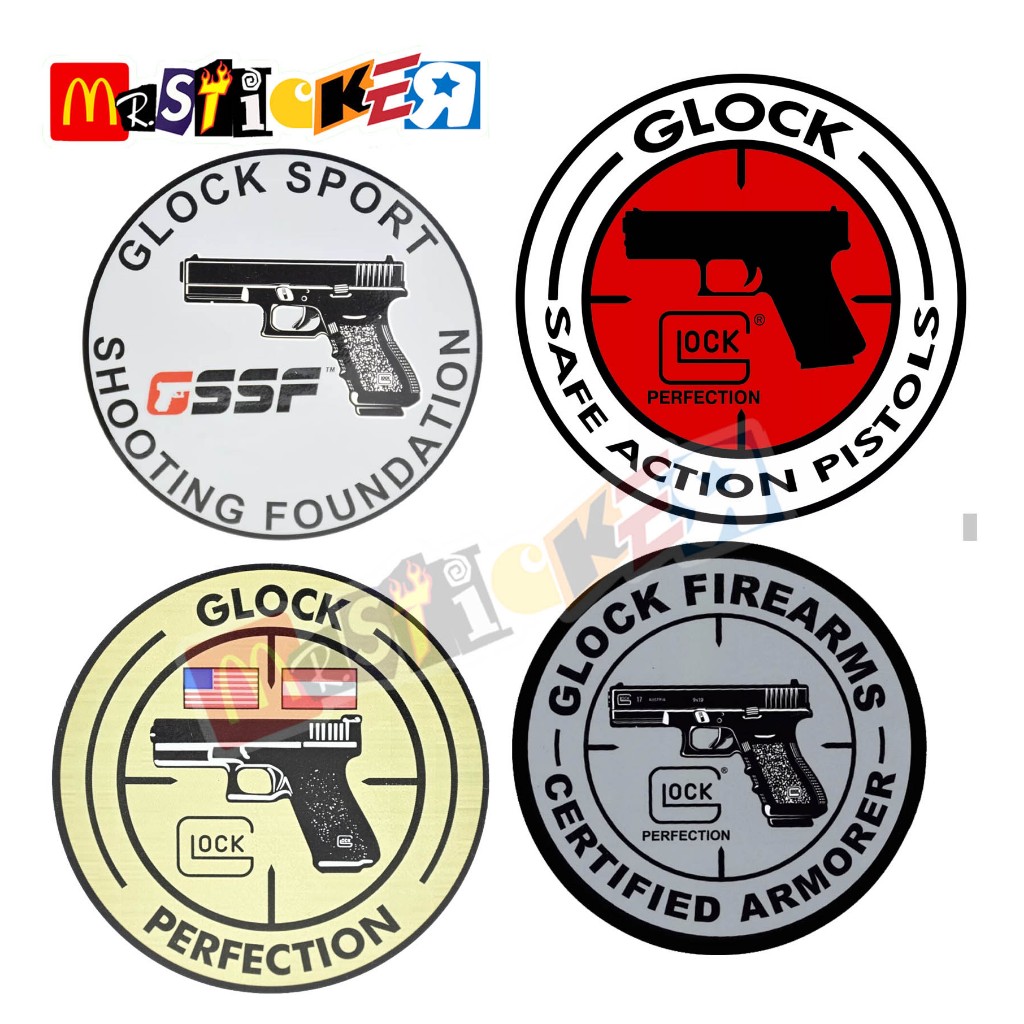 

sticker GLOCK logo rounded stiker