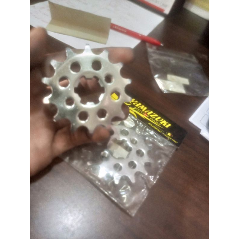 Gear gir depan 428 Jupiter z Rx king Fizr chrome type sss