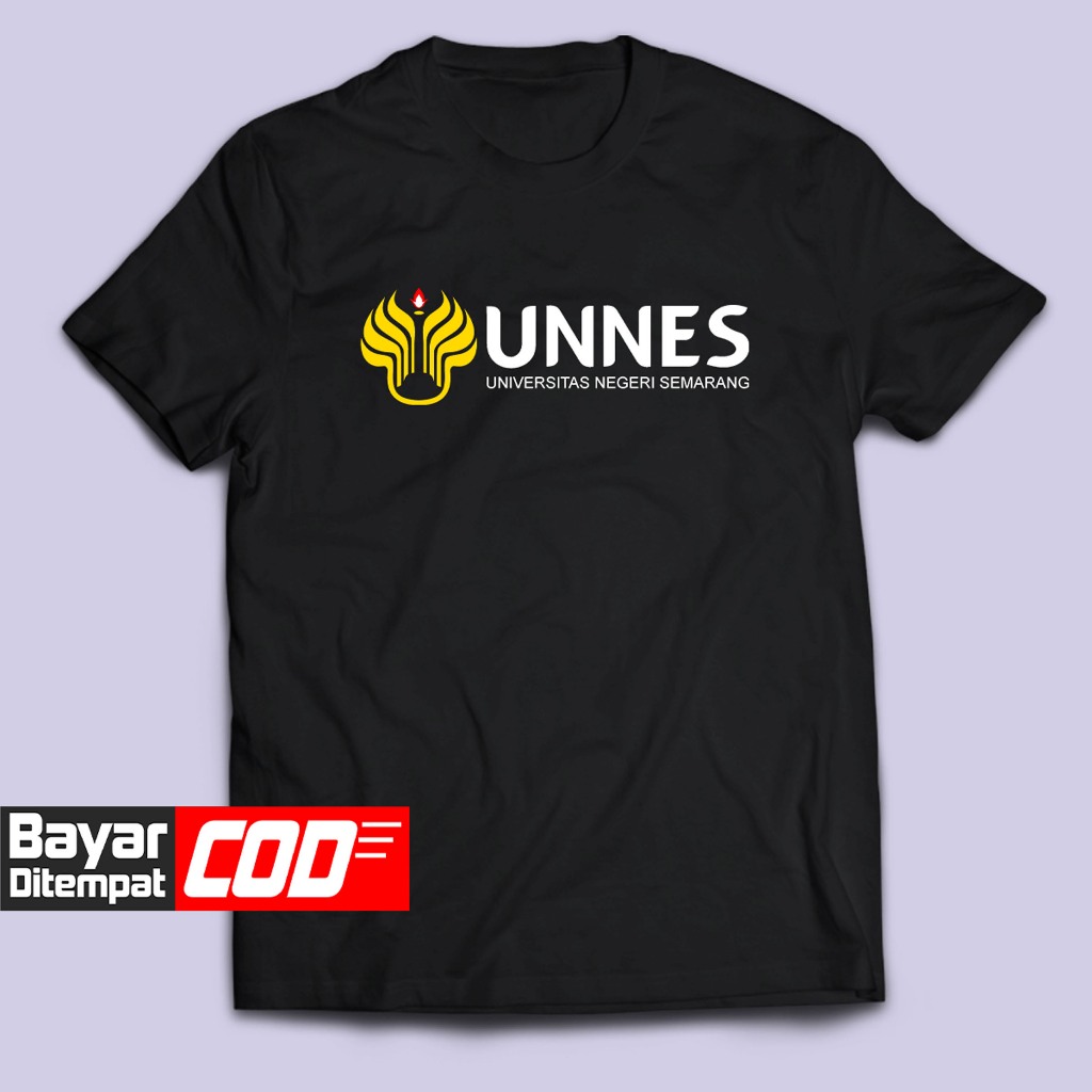 Kaos Universitas UNNES NEGERI SEMARANG UNIVERSITY Distro Pria/Wanita Dewasa Baju Atasan Unisex Premi