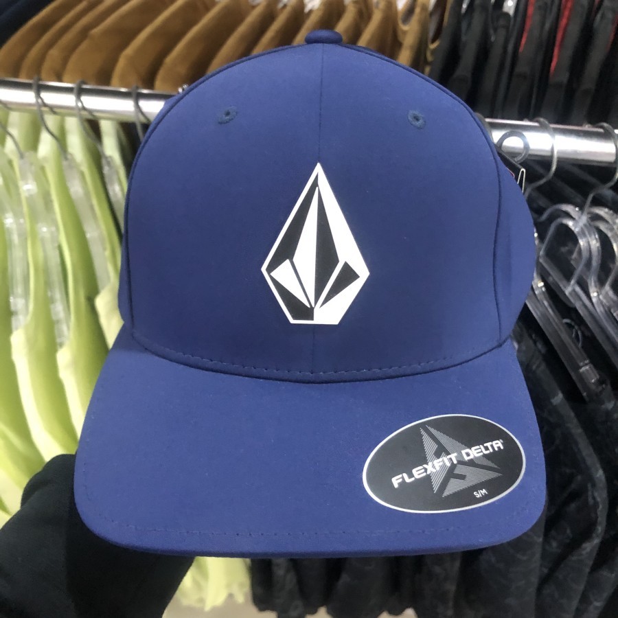Topi volcom original stone tech delta xfit hat navy