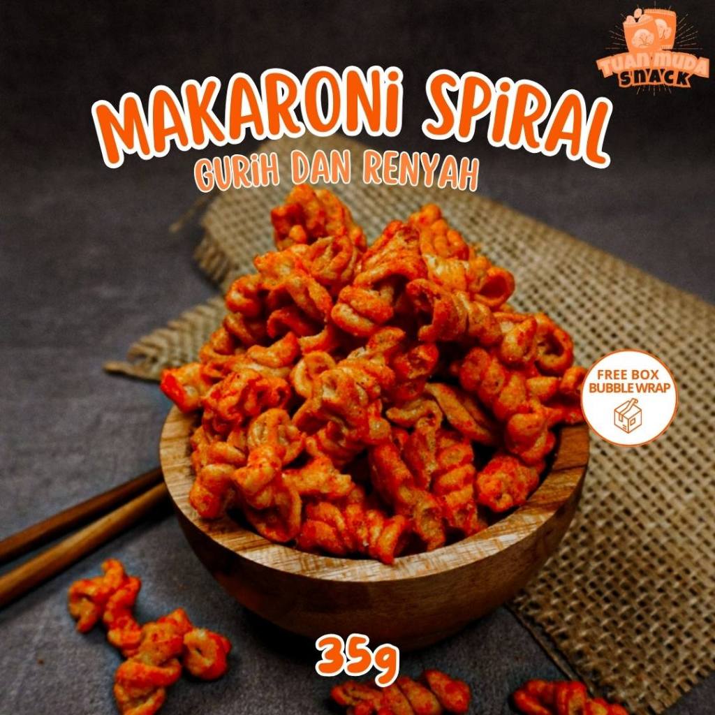 

Makaroni Spiral Balado BBQ Super Pedas 35g Cemilan Keripik