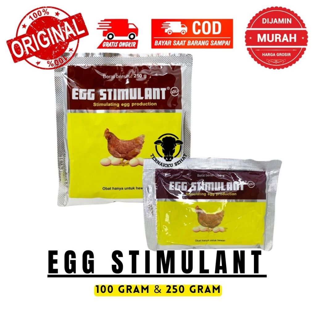 Egg Stimulant 100 gram & Egg Stimulant 250 gr - Vitamin Multivitamin Pemacu Pemicu Produksi Telur