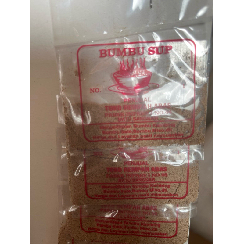 

Bumbu sup halus/ bumbu sup padang abas batusangkar