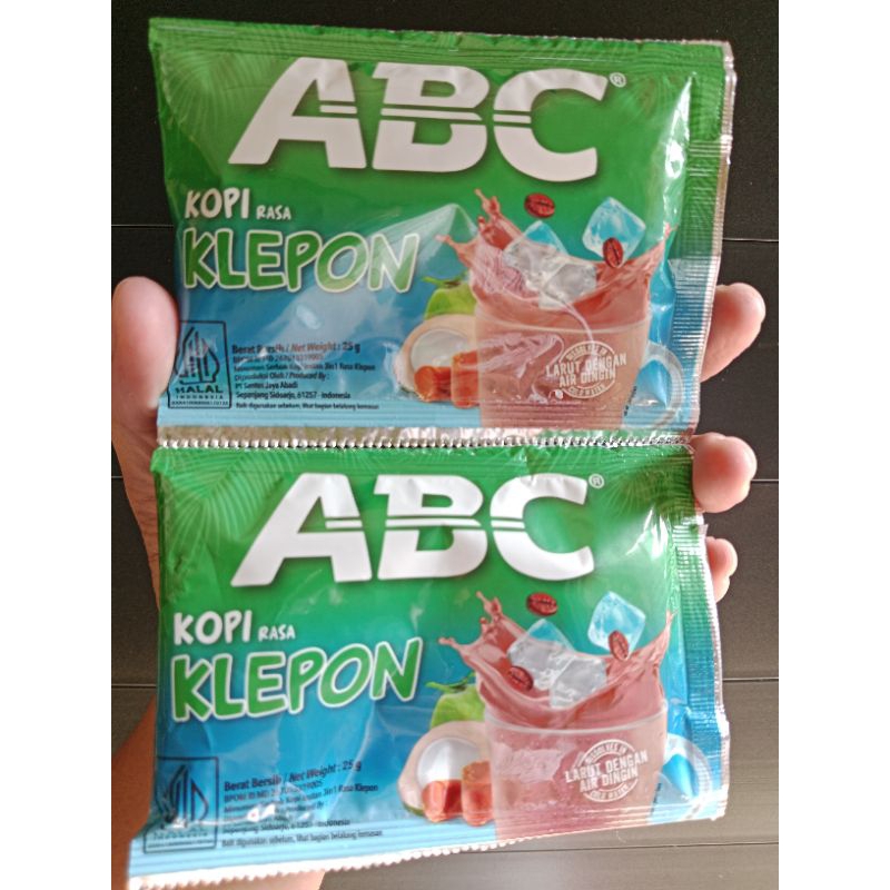 

ABC Kopi Rasa Klepon Kemasan 1 Renceng isi 10 Sachet