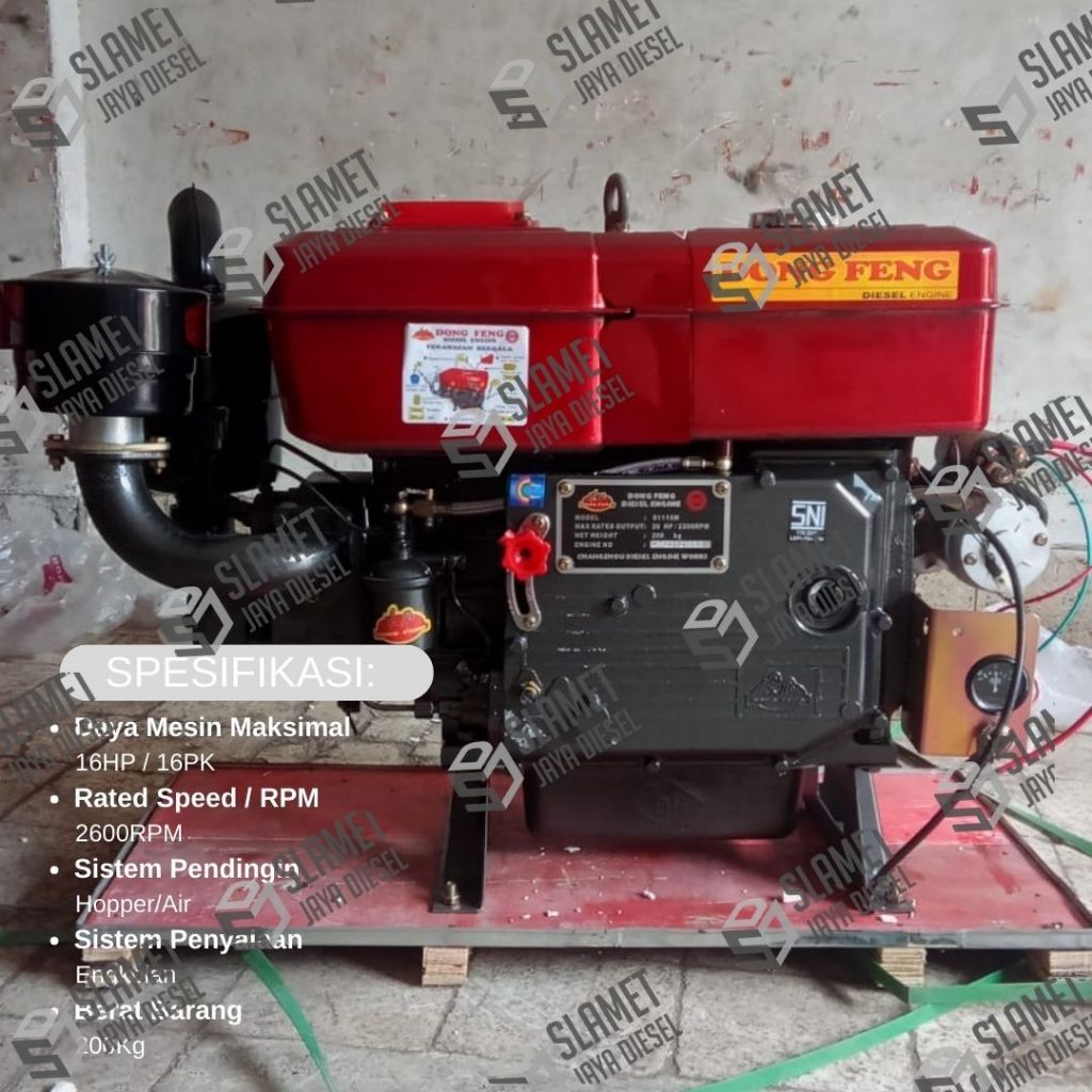 Mesin Penggerak Diesel DongFeng S1115M - 24PK - Starter