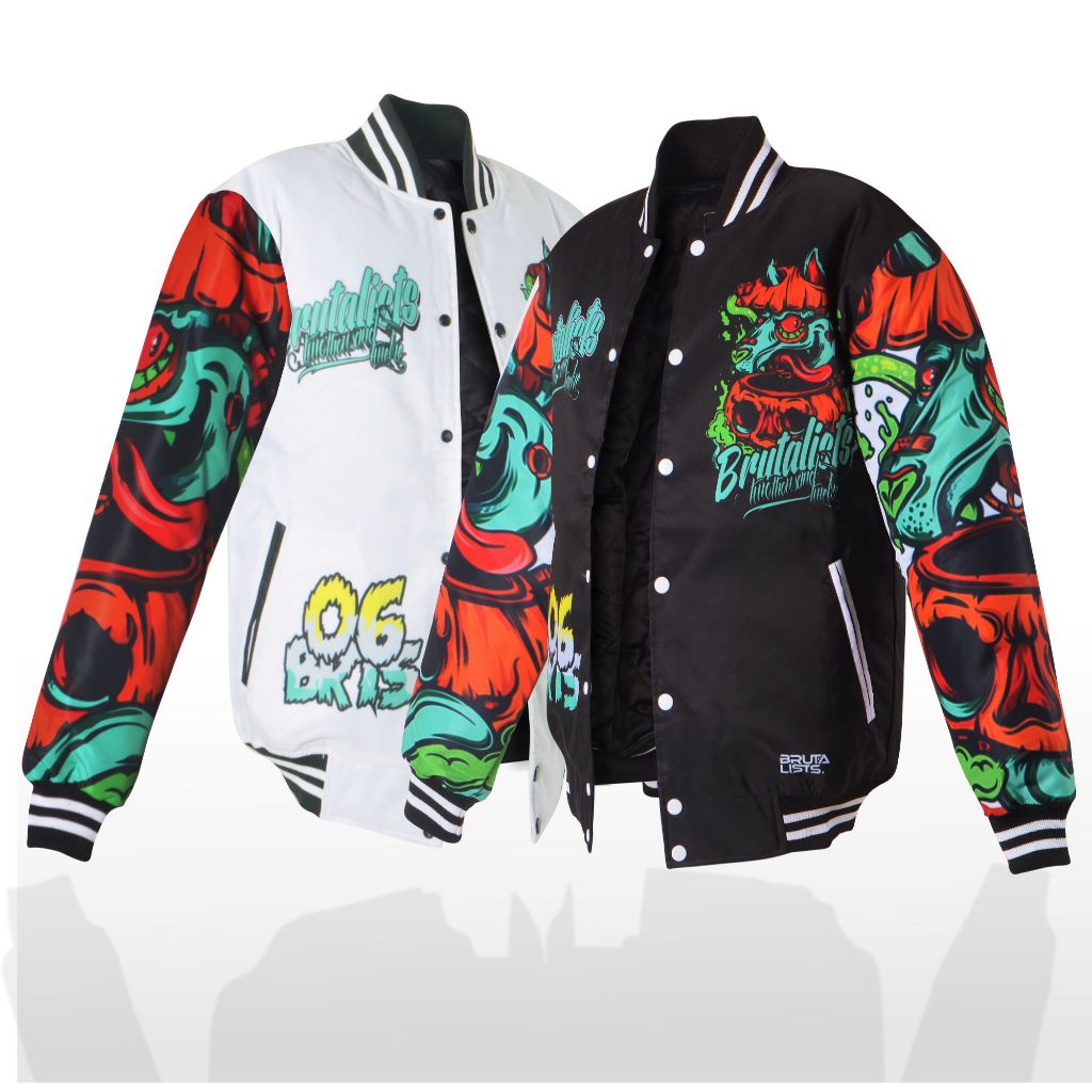 Jaket Baseball Printing / Jaket Varsity Printing - BVP001, Jaket pria wanita original 100%