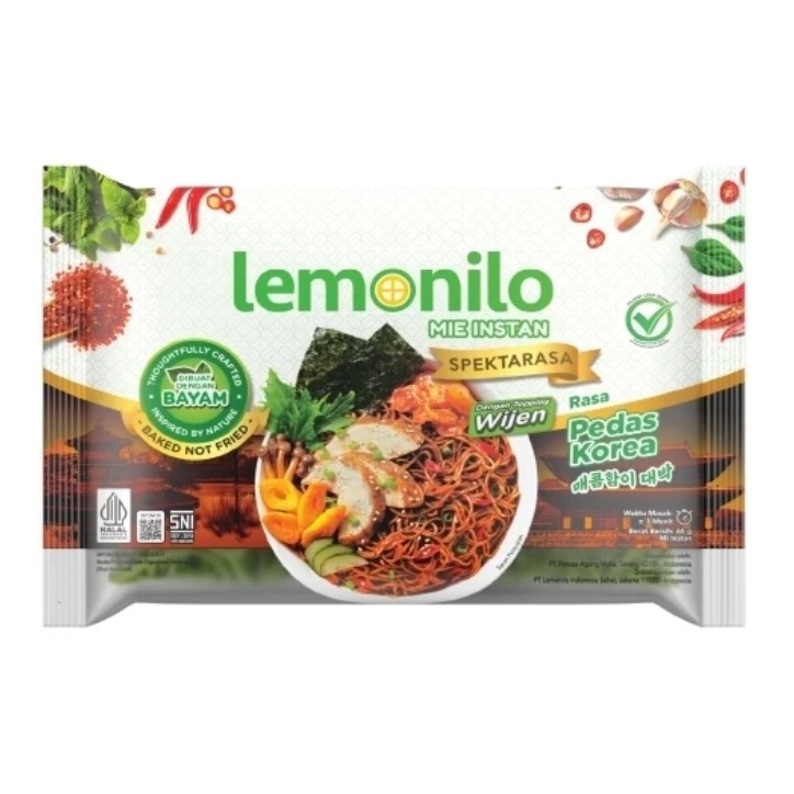

Lemonilo Mie Instan Goreng Pedas Korea 68g