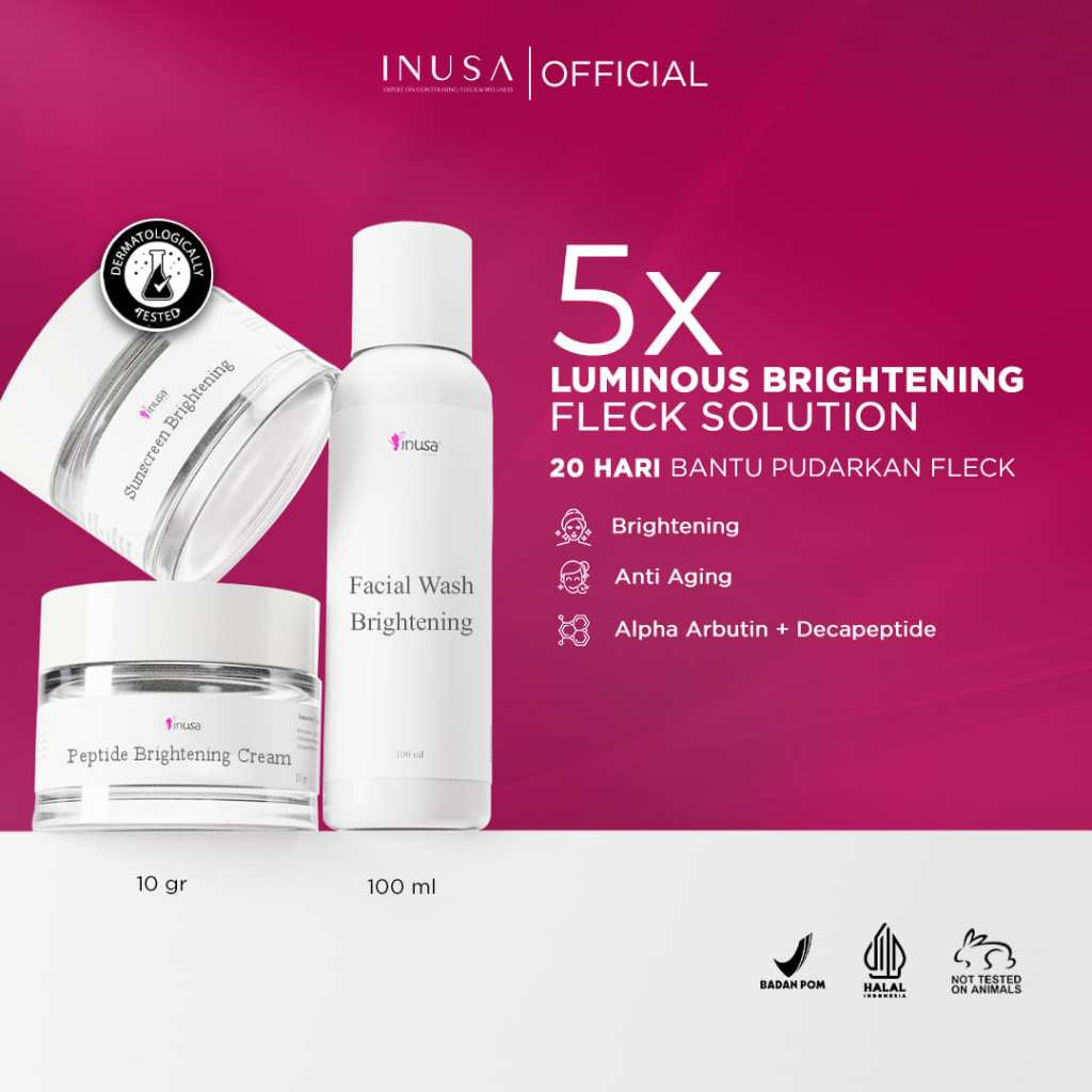 Inusa - Luminous Brightening Skincare pencegahan flek dan kerutan